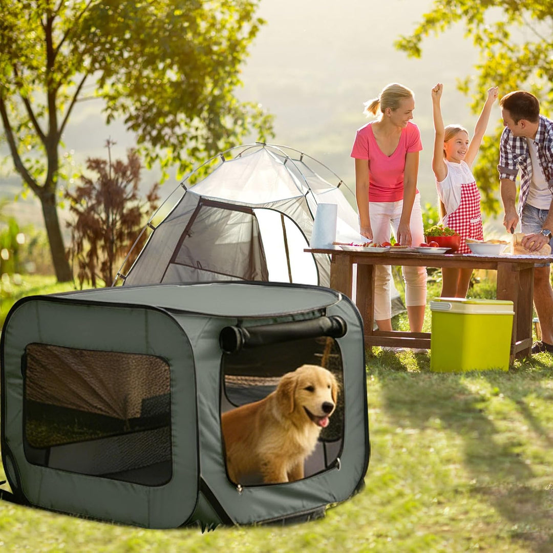 Hundetransportbox Faltbar, Oxford Stoff Hundebox Auto Hundetasche Tragbarer Hunde Transportboxen für