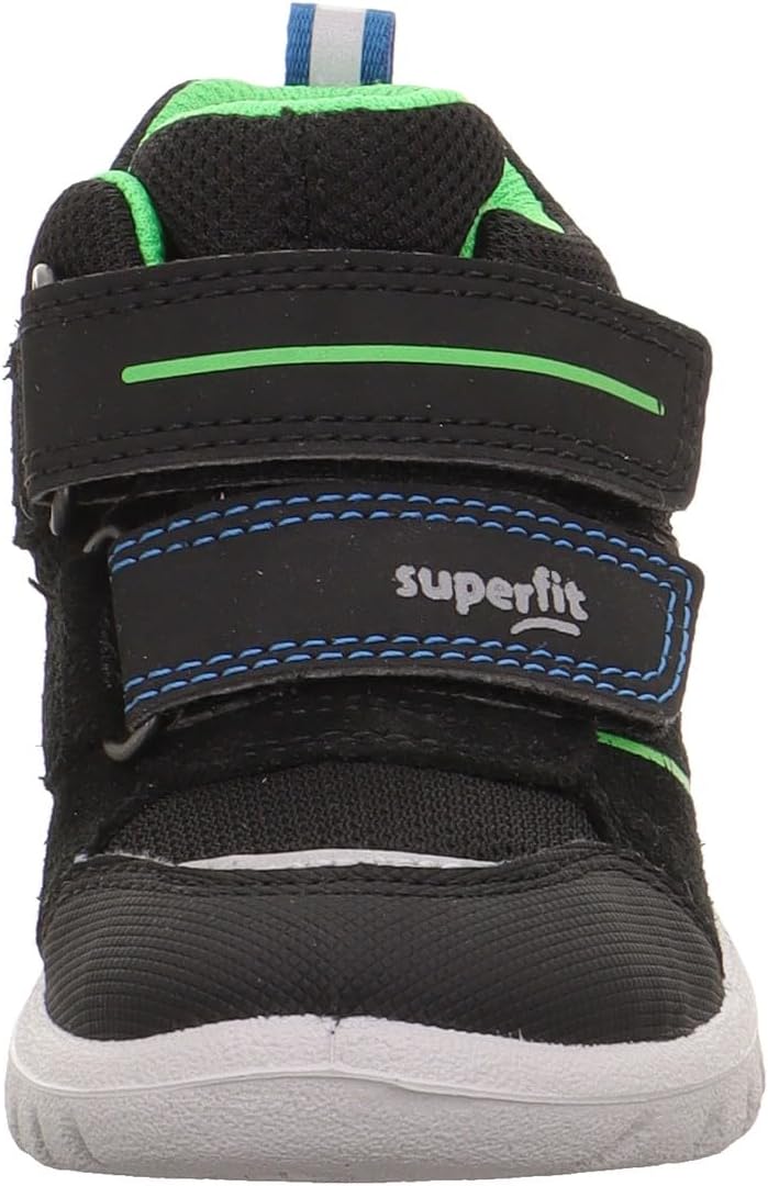 Superfit Jungen Sport7 Mini Sneaker 20 EU Schmal Schwarz Grün 0000, 20 EU Schmal Schwarz Grün 0
