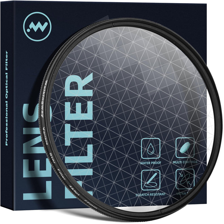 Walking Way 77mm Variabler Sternenfilter, 4-8 Punkt Starburst Objektivfilter mit HD optischem Glas,