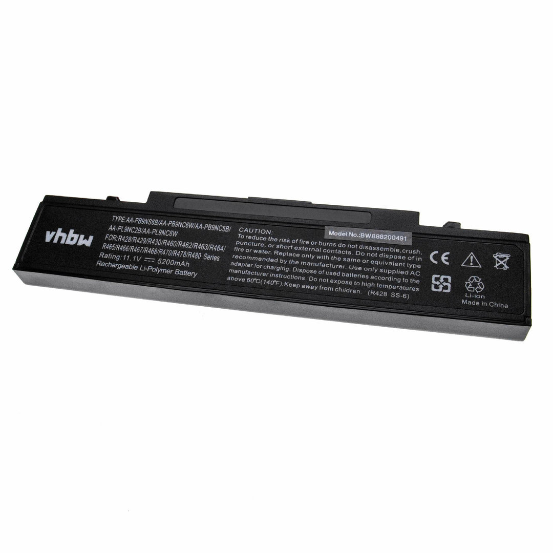 vhbw Akku kompatibel mit Samsung NP-R520, NP-R540-JA02, NP-R540E, NP-R540I, NP-R540, NP-R522 Noteboo