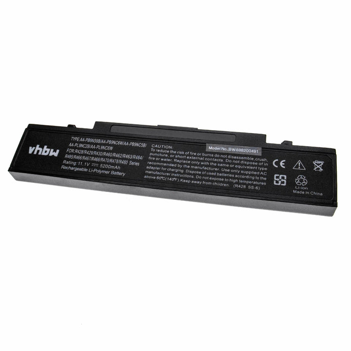 vhbw Akku kompatibel mit Samsung NP-R520, NP-R540-JA02, NP-R540E, NP-R540I, NP-R540, NP-R522 Noteboo