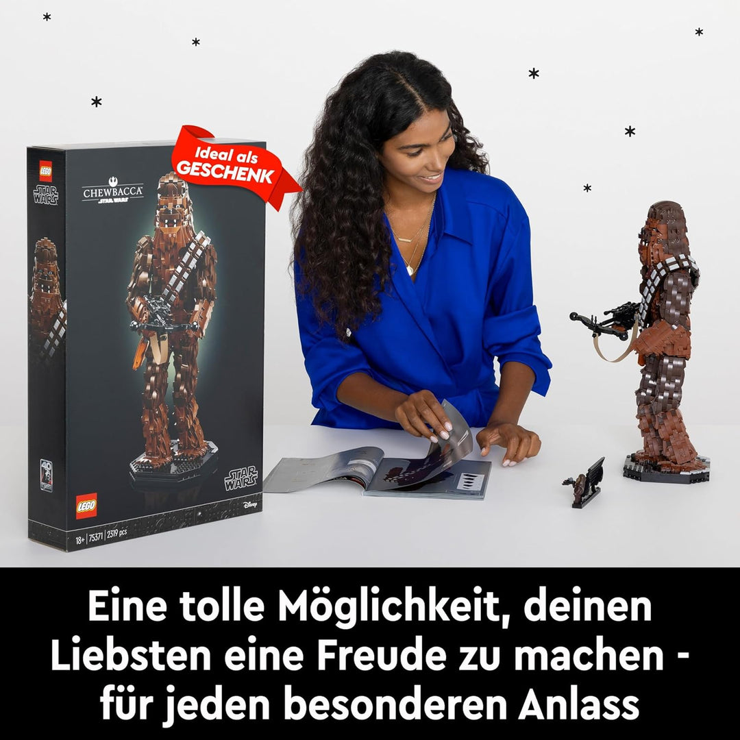 LEGO Star Wars Chewbacca, Wookie-Figur zum Sammeln, Bogenspanner, Minifigur und Infotafel, Die Rückk