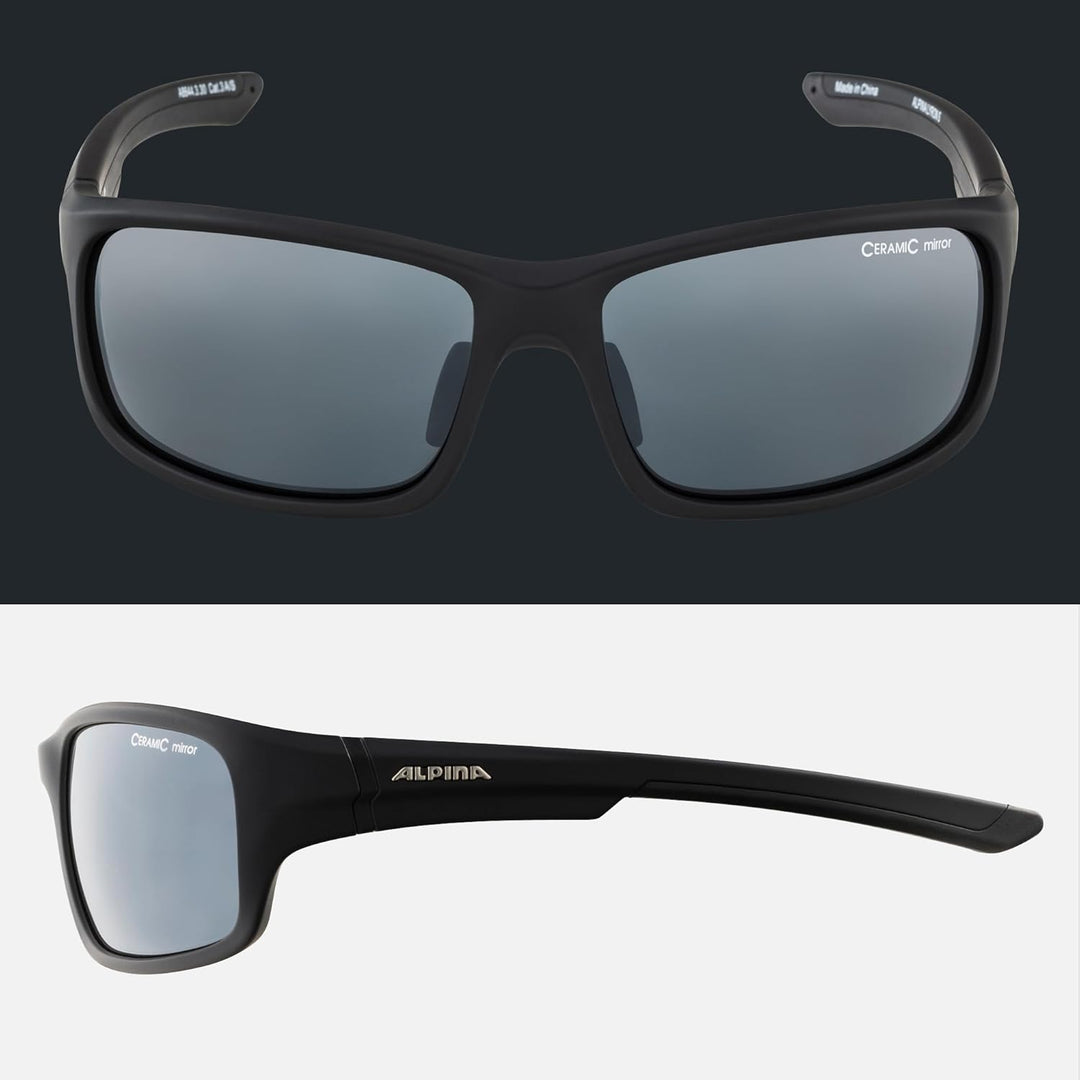 ALPINA LYRON S - Verspiegelte und Bruchsichere Sport- & Fahrradbrille Mit 100% UV-Schutz Für Erwachs