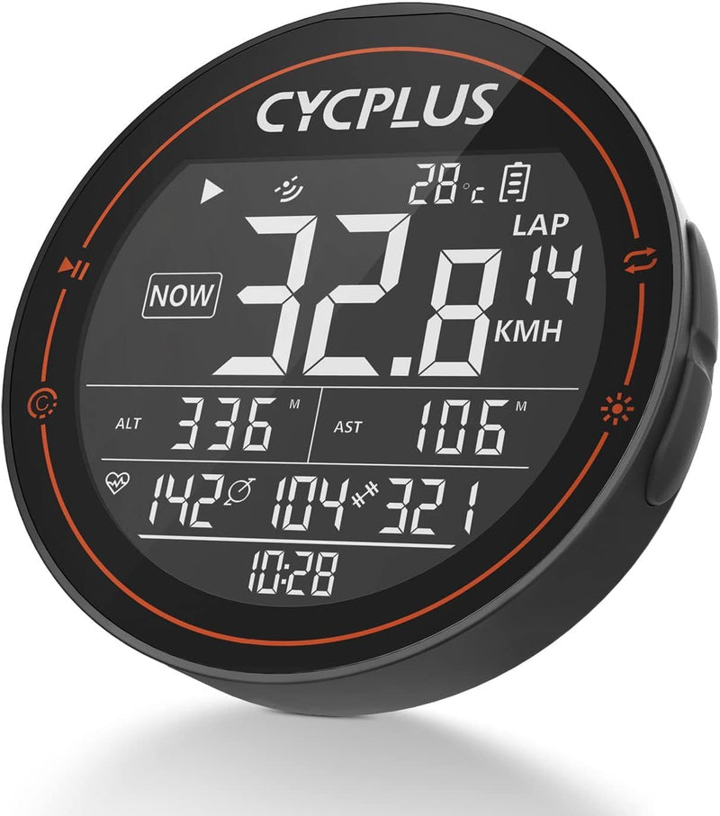 CYCPLUS Fahrradcomputer GPS Fahrradtacho Kabellos, Wasserdicht IPX6 Fahrrad Computer ANT+ Drahtloser