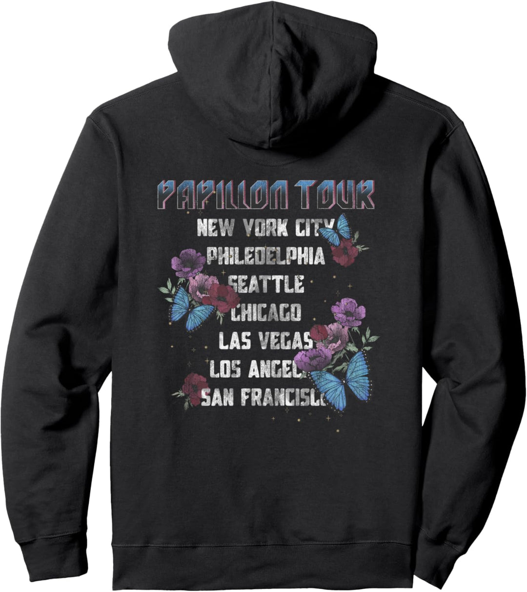 Papillon Tour Butterflies & Moon Pullover Hoodie