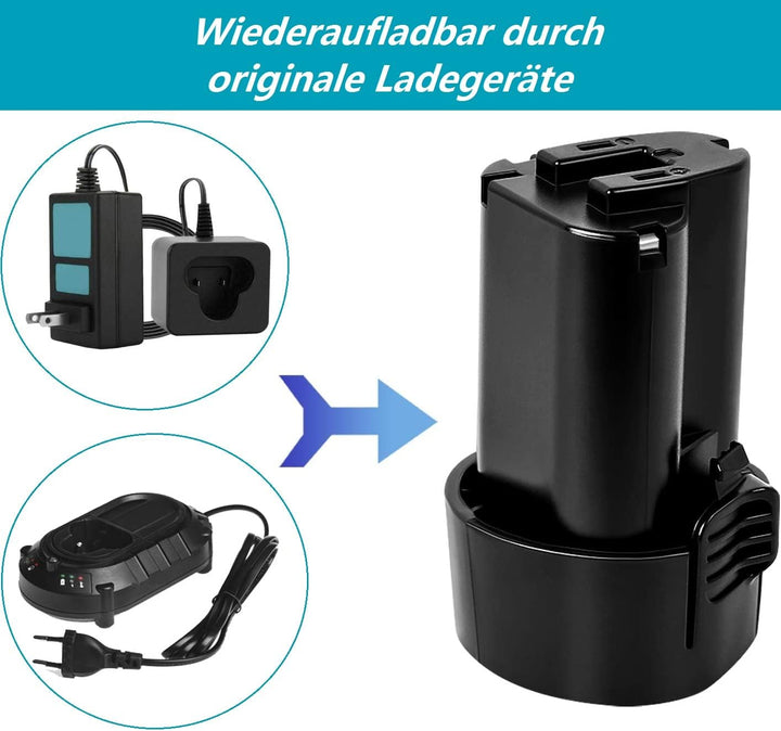 DSANKE 2 Stück BL1013 Akku 10,8V 3,0Ah Li-Ion Ersatzakku für Makita BL1013 BL1014 3,0Ah 10,8 Volt