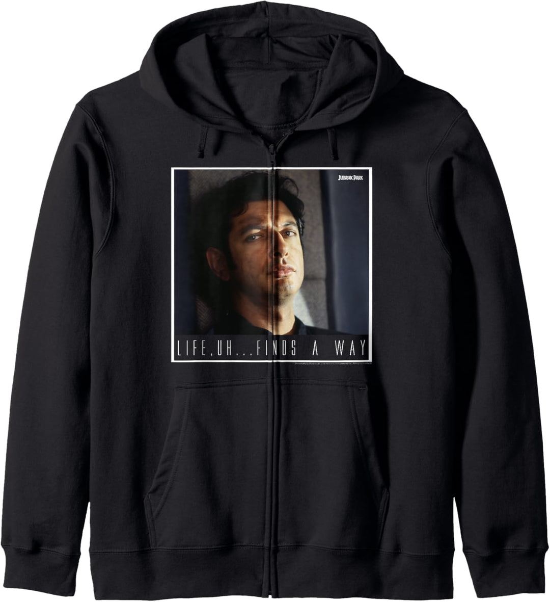 Jurassic Park Ian Malcolm Life Finds A Way C1 Kapuzenjacke