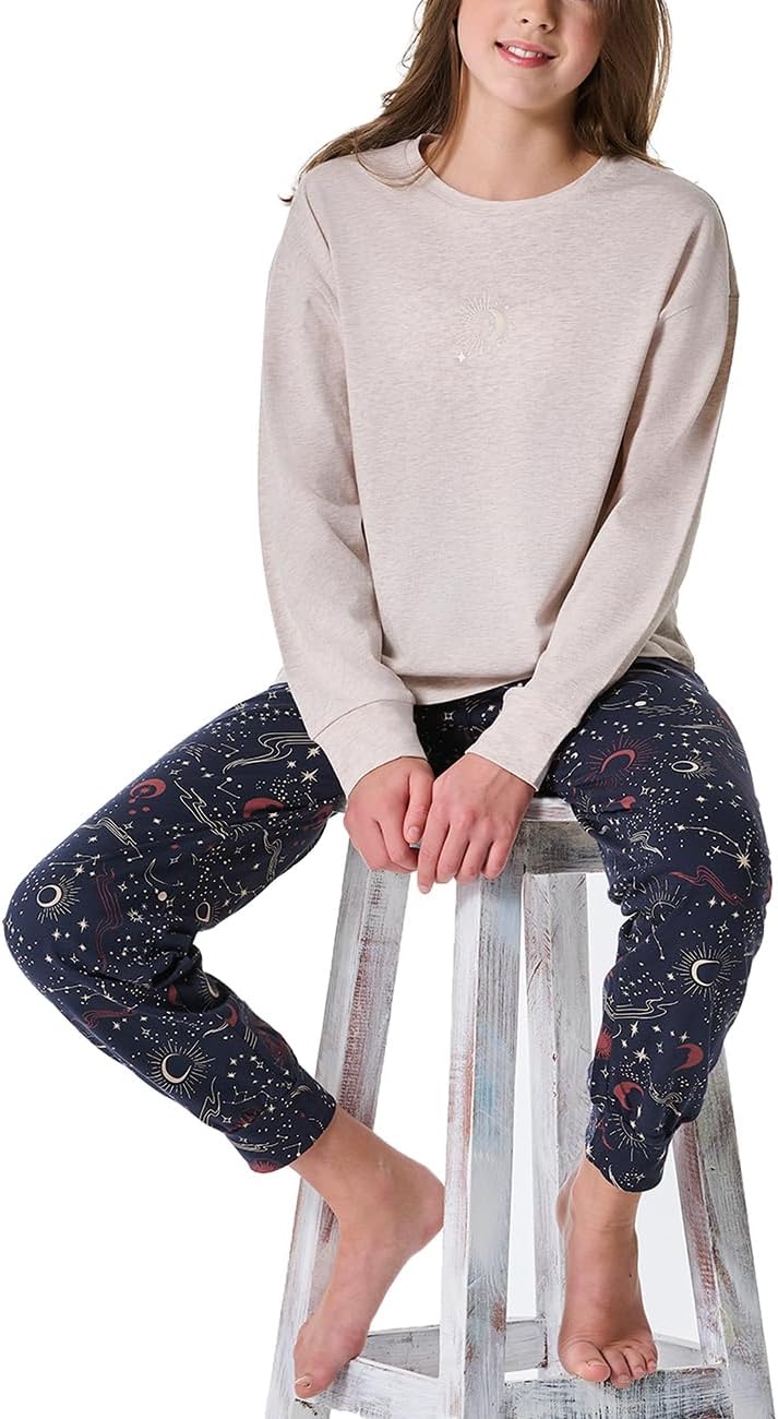 Schiesser Mädchen Schlafanzug Set Pyjama lang - 100% Organic Bio Baumwolle - Grösse 140 bis 176 140