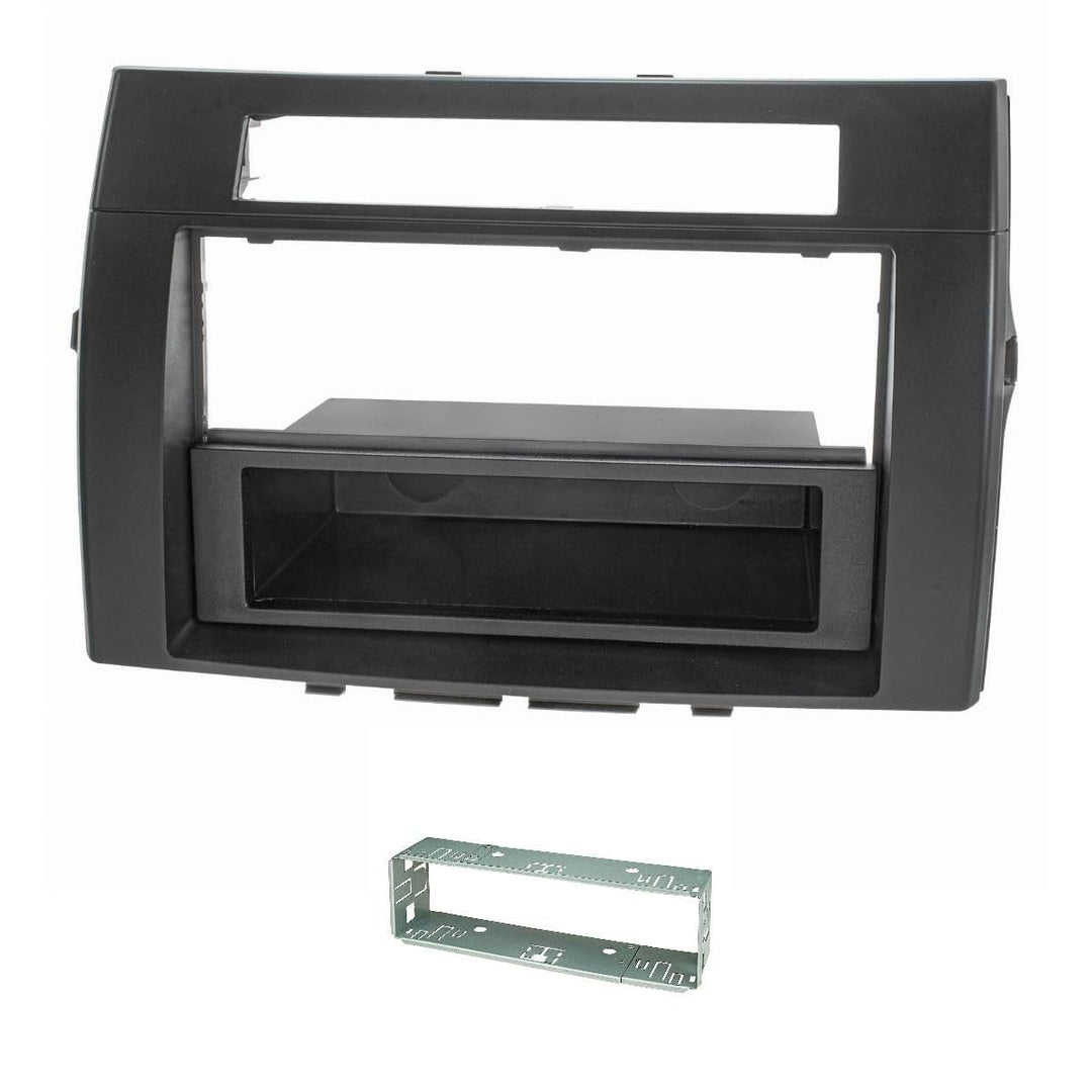 tomzz Audio 2455-081 Radioblende Metallschacht kompatibel mit Toyota Corolla Verso ZER/ZZE 2004-2009
