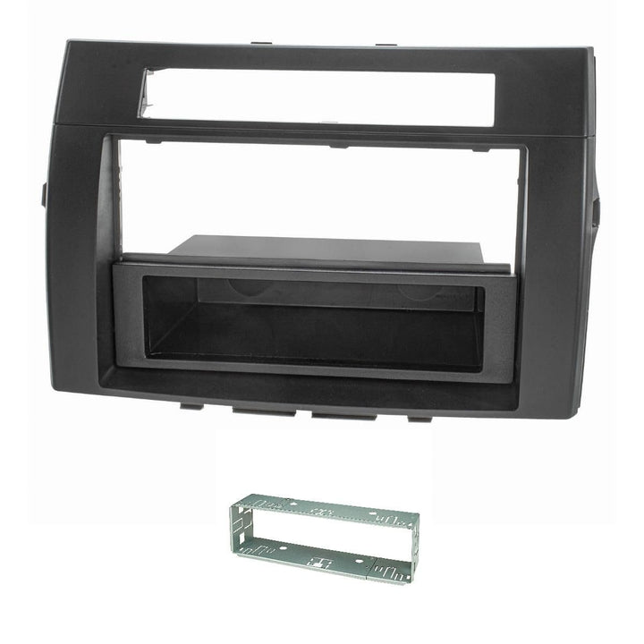 tomzz Audio 2455-081 Radioblende Metallschacht kompatibel mit Toyota Corolla Verso ZER/ZZE 2004-2009