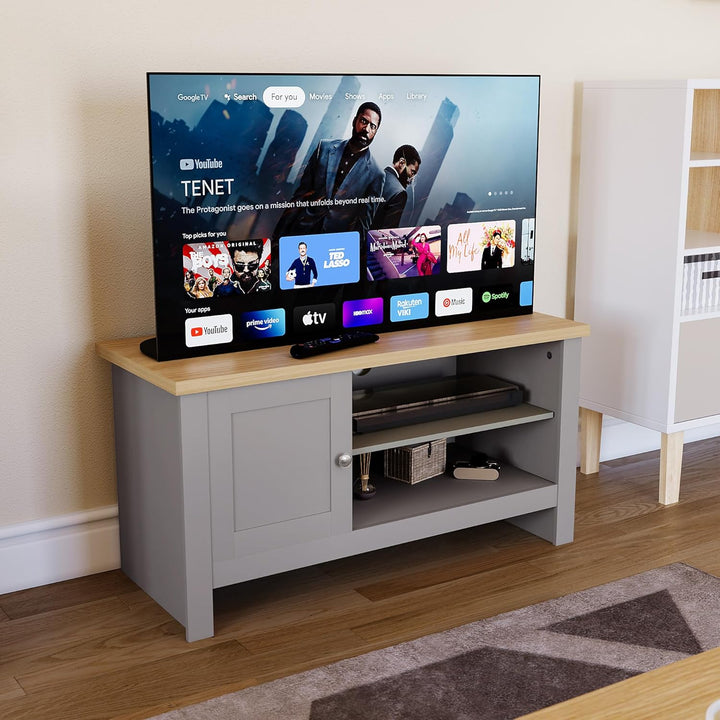 Movian TV-Bänke & Lowboards, MDF, Spanplatte und Melaminfurnier, Grau, Standard