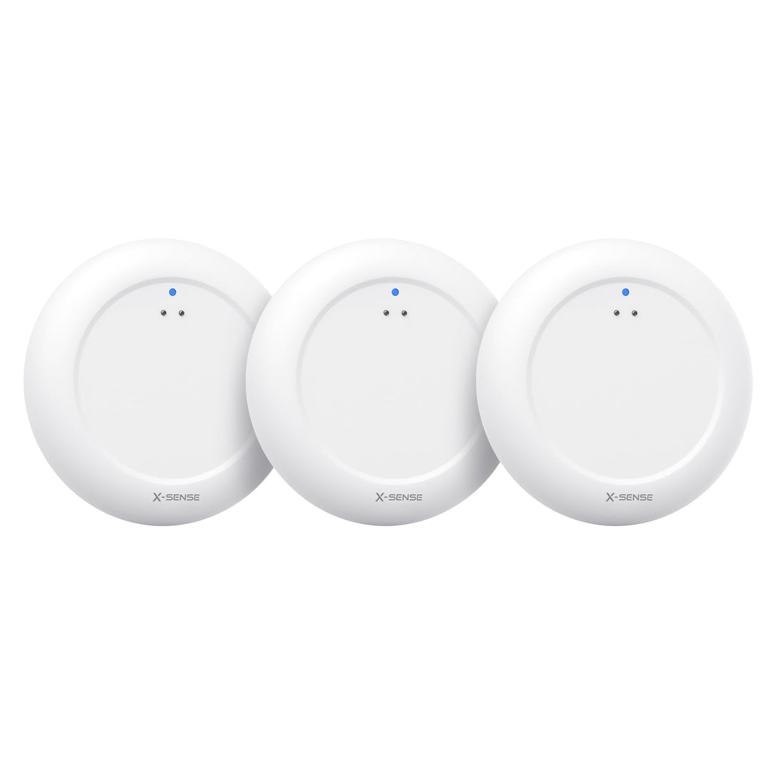 X-Sense Wassermelder WLAN, Smarter Wassermelder, mit App-Warnungen（nur 2.4Ghz）, wasserdicht nach IP6