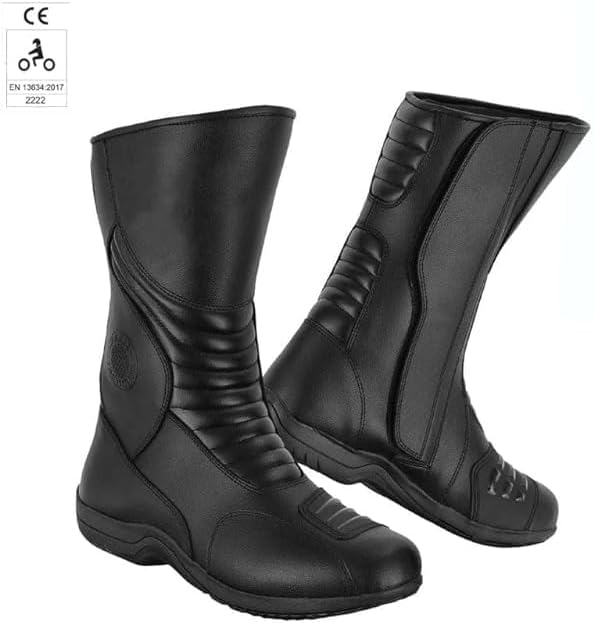 Vaster Moto Motorradschuhe für Herren, verstärkte Strassenschuhe, Motorradstossschutz, rutschfeste S