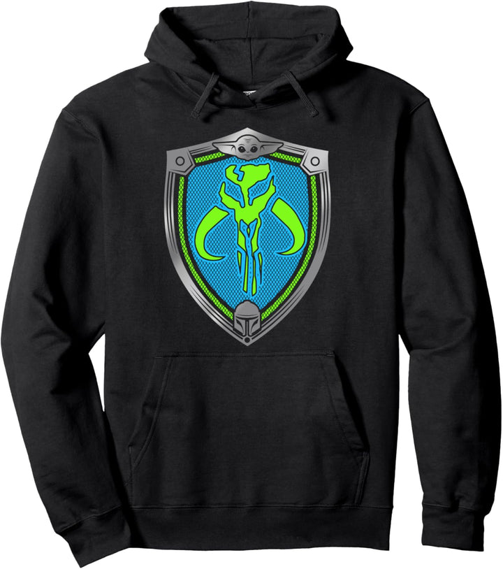 Star Wars: The Mandalorian Neon Shield Pullover Hoodie