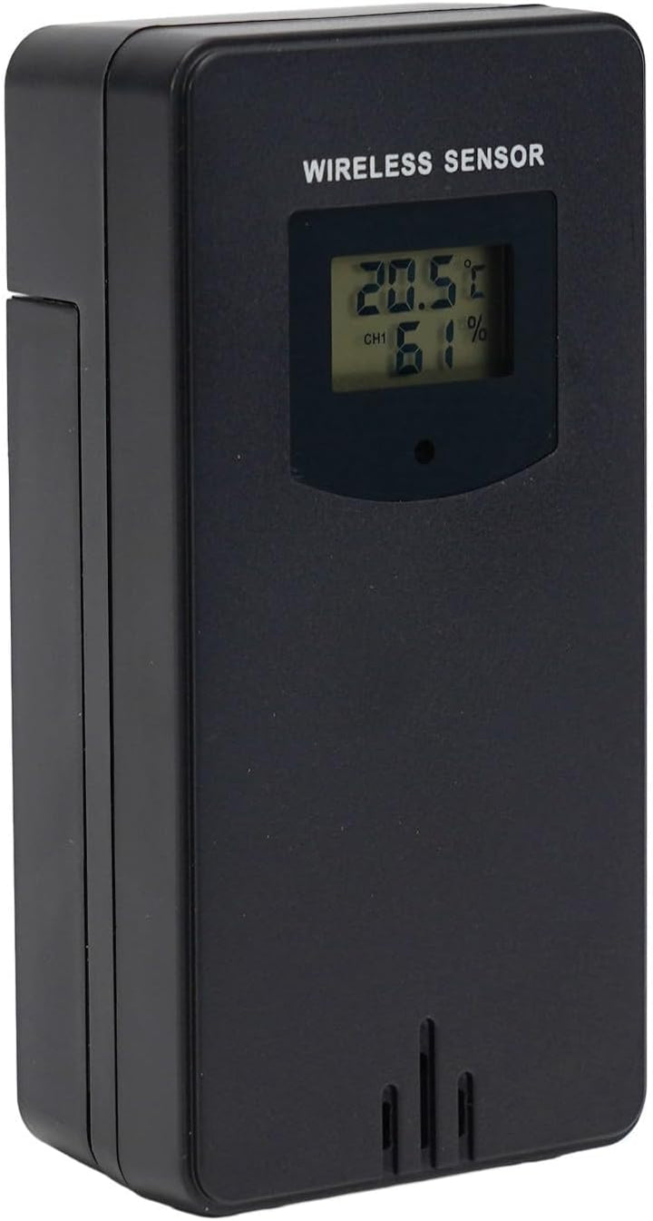 Kabelloser Fernsensor für FanJu 3378 Wetterstation, kabelloser Aussensensor Innensender, 60 Meter Üb
