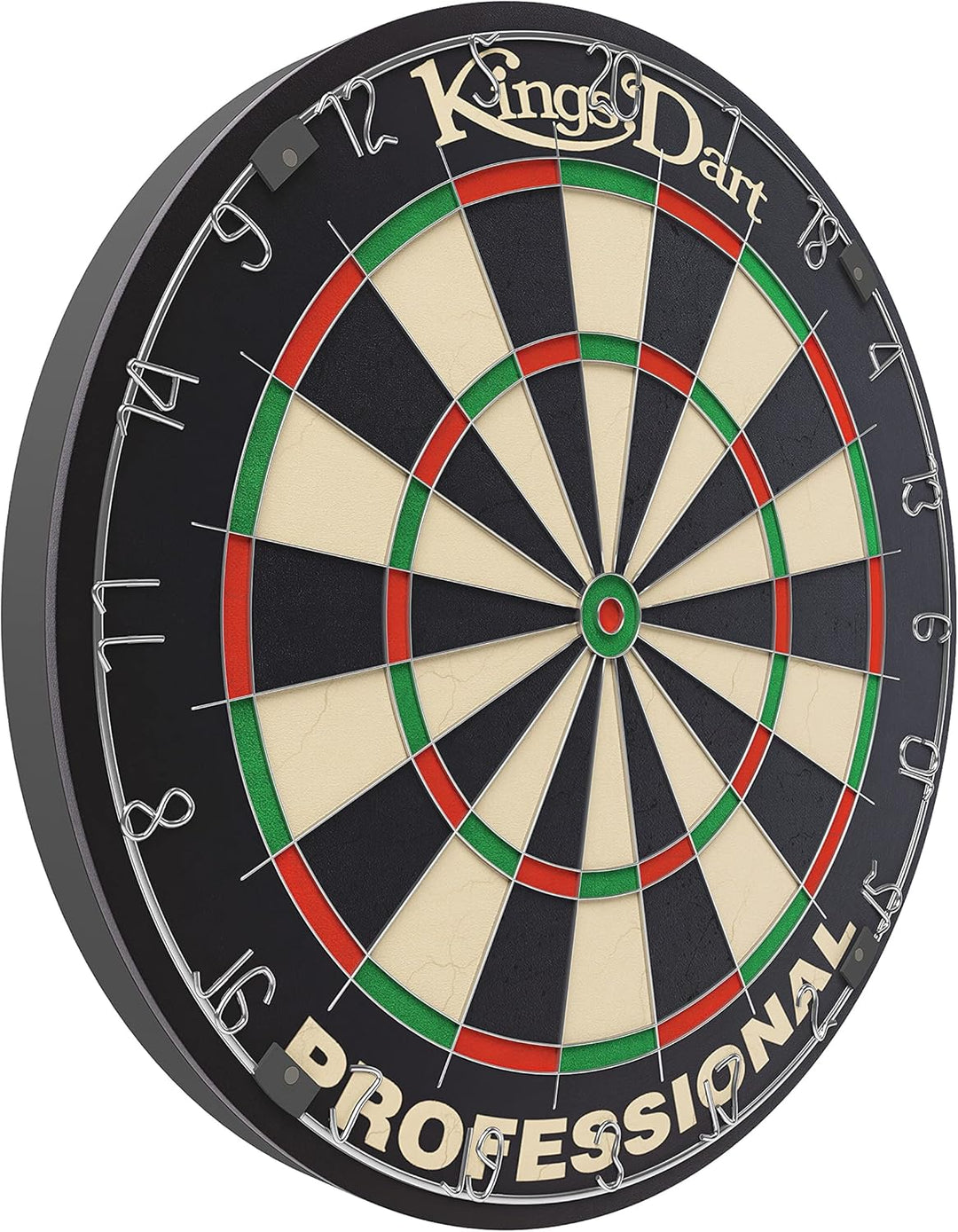 Kings Dart Profi-Dartscheibe | Sisal | 0,7 mm Spider-Feldbegenzung | 45 cm