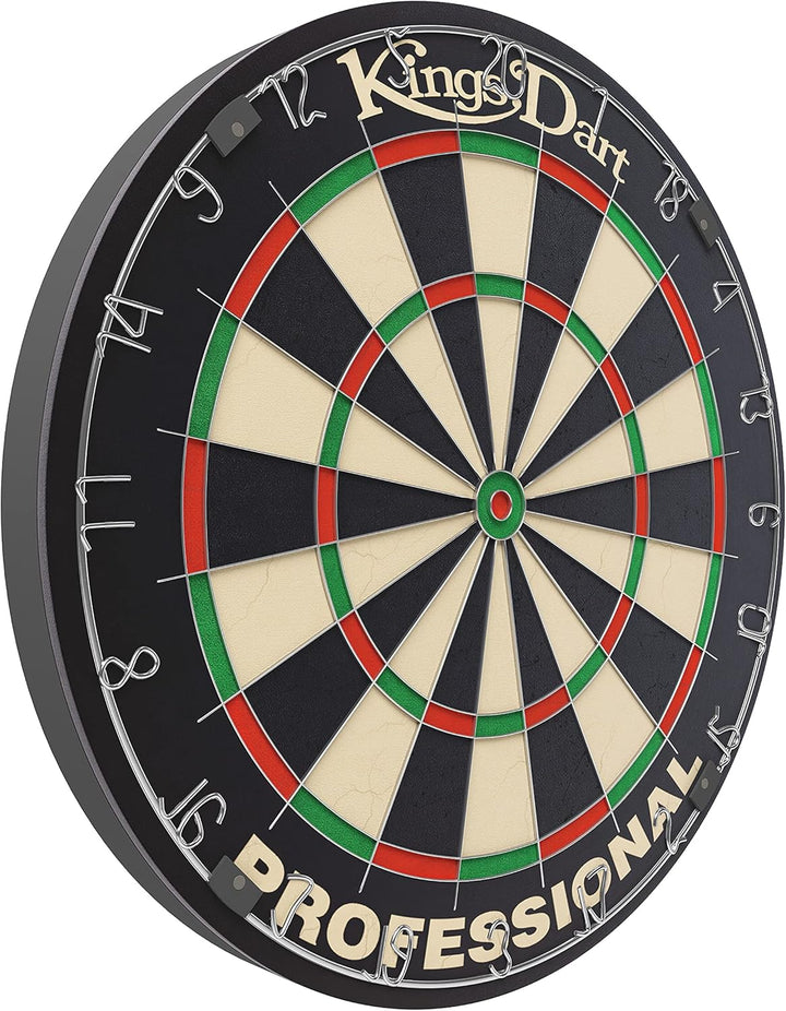 Kings Dart Profi-Dartscheibe | Sisal | 0,7 mm Spider-Feldbegenzung | 45 cm