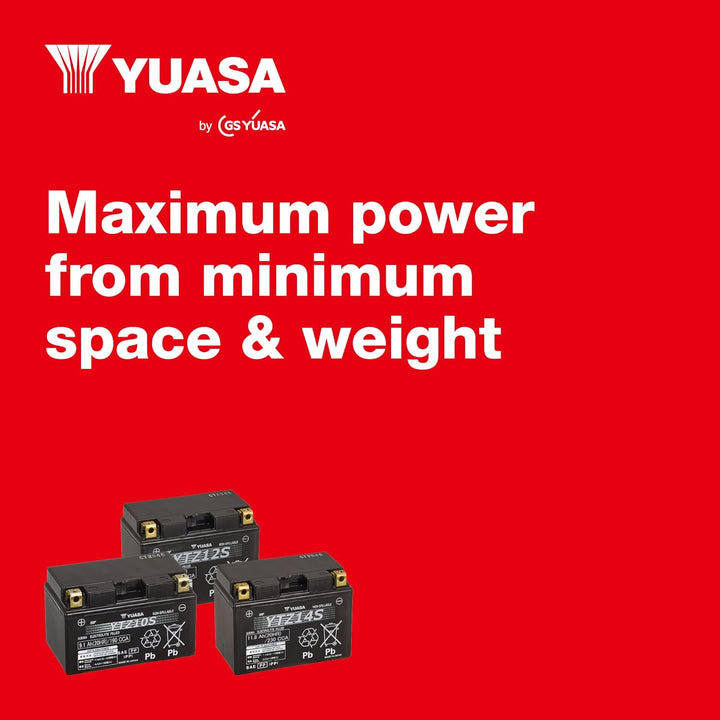 Yuasa YTZ10S Hochleistung Wartungsfreie Batterie, 12V, 150mm x 87mm x, YTZ10S Batterie für Motorrad,