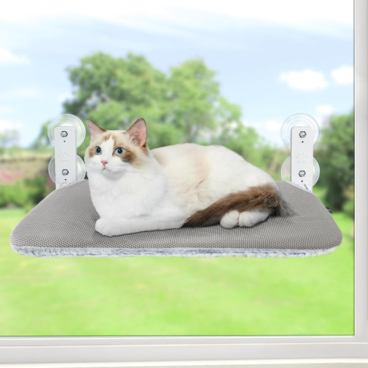 GUUSII HOME Katzen Hängematte Fensterliege Fenster Katzenbett Katzenhängematte Klappbar Fensterplätz