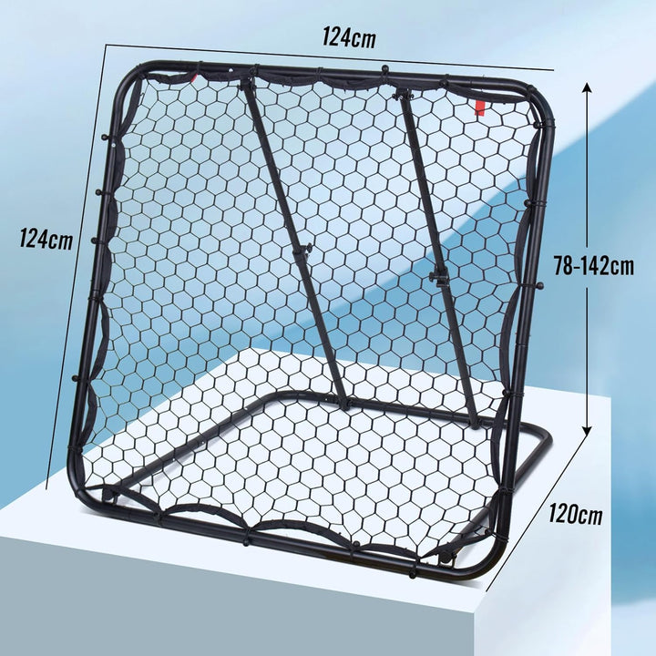 Leogreen Rebounder für Fussball, Fussball Rebounder Jugendlich, Teleskopische Stufenlose Einstellung