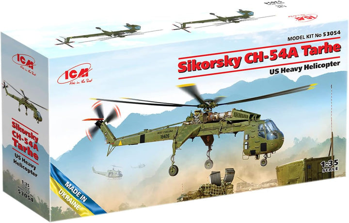 ICM - Modell Hubschrauber Sikorsky Ch-54a Tarhe Us Heavy Helicopter 53054 1/35. Modell Panzer Promo