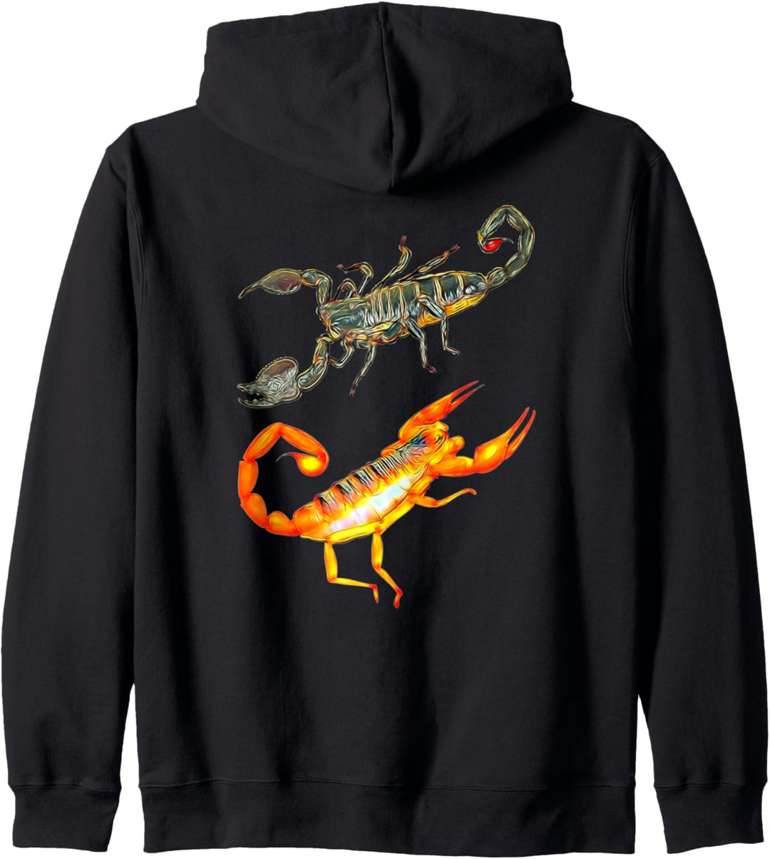 Psychedelischer Skorpion-bunte Fractal-klare Skorpione Kapuzenjacke