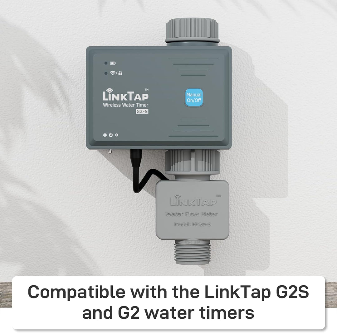 LinkTap Micro-Durchflussmesser - Kompatibel G2S und G2 Wasserzeitschaltuhren, Ideal für Tröpfchenbew
