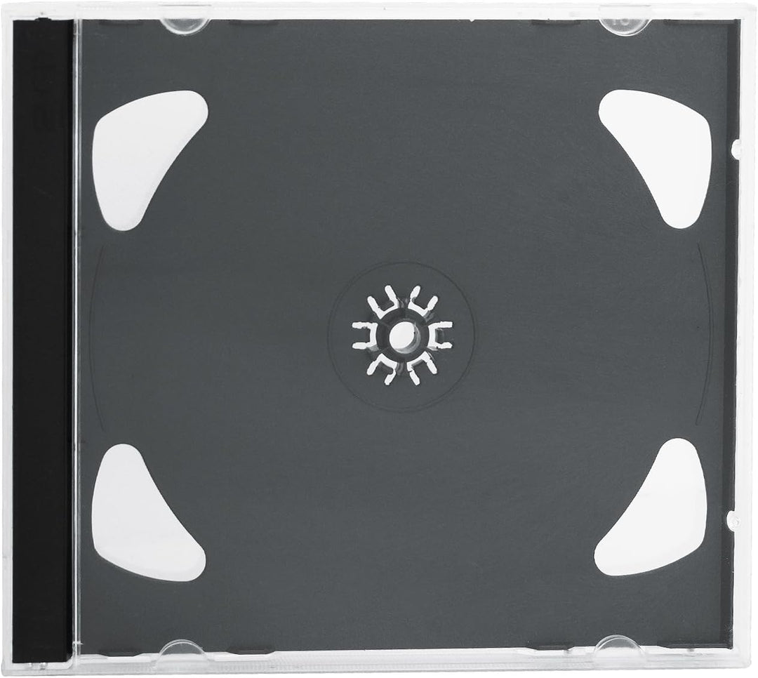 2er CD/DVD/Blu Ray Jewel Case Leerhüllen mit schwarzem Tray 10mm 50 Stück 50 Stück doppelt, 50 Stück