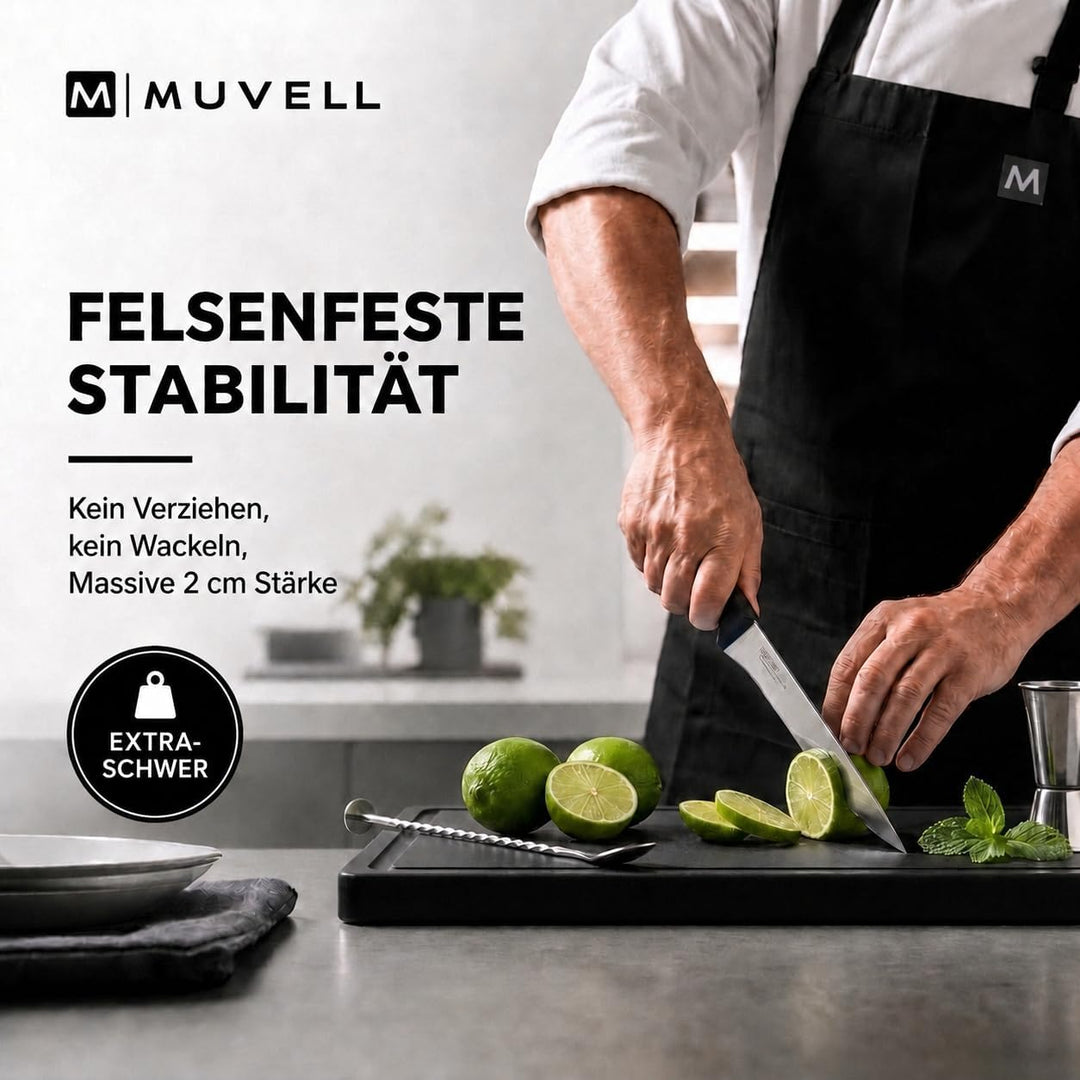 stabiles Schneidebrett Kunststoff Spülmaschinenfest, EXTRA dick, messerschonend | Farben & Grössen a