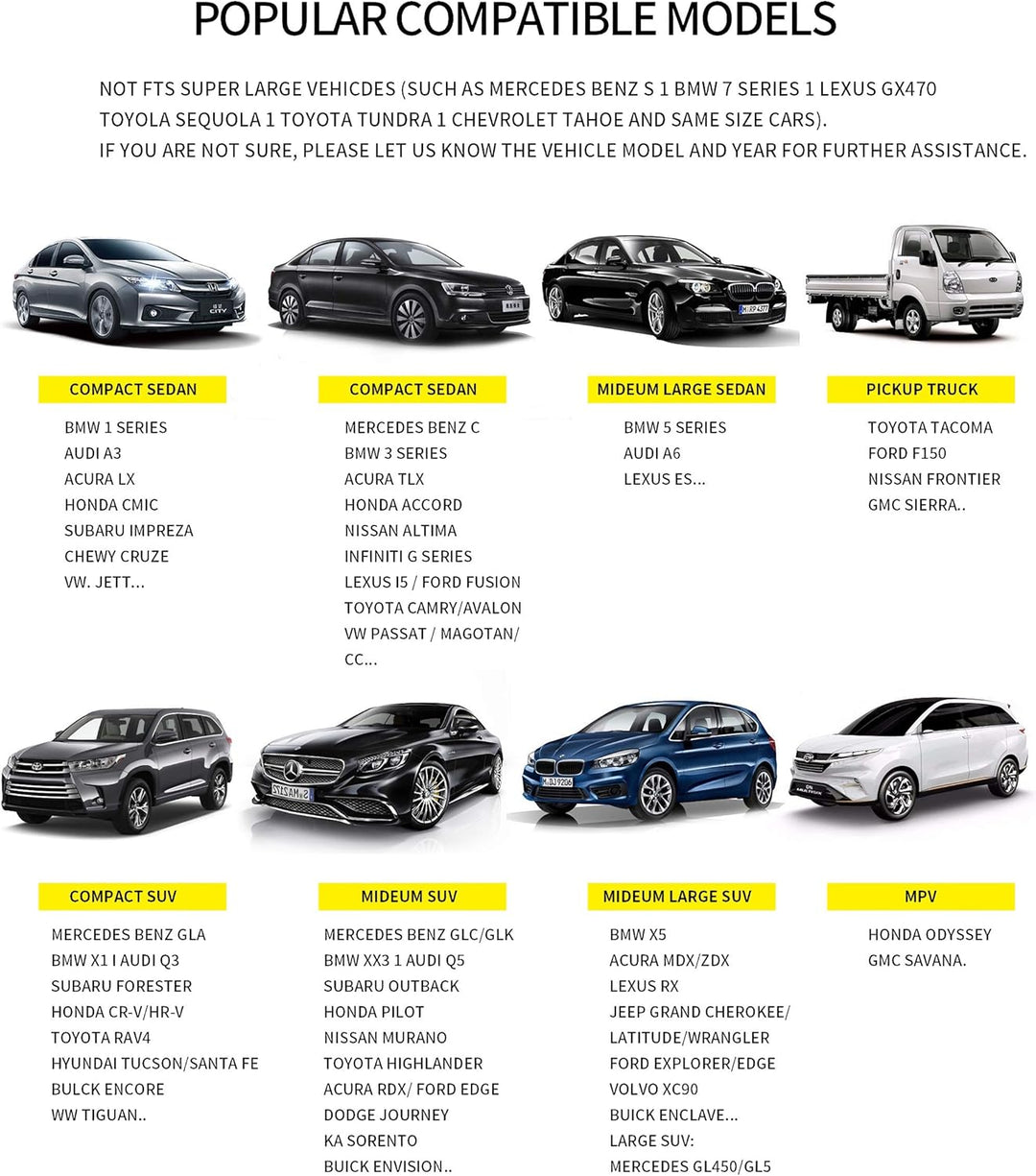 kingphenix Premium-PU-Autositzbezug, Vordersitzschutz, funktioniert mit 95% Aller Fahrzeuge, gepolst