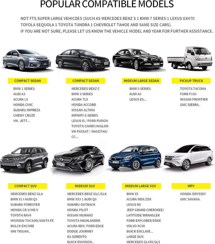kingphenix Premium-PU-Autositzbezug, Vordersitzschutz, funktioniert mit 95% Aller Fahrzeuge, gepolst