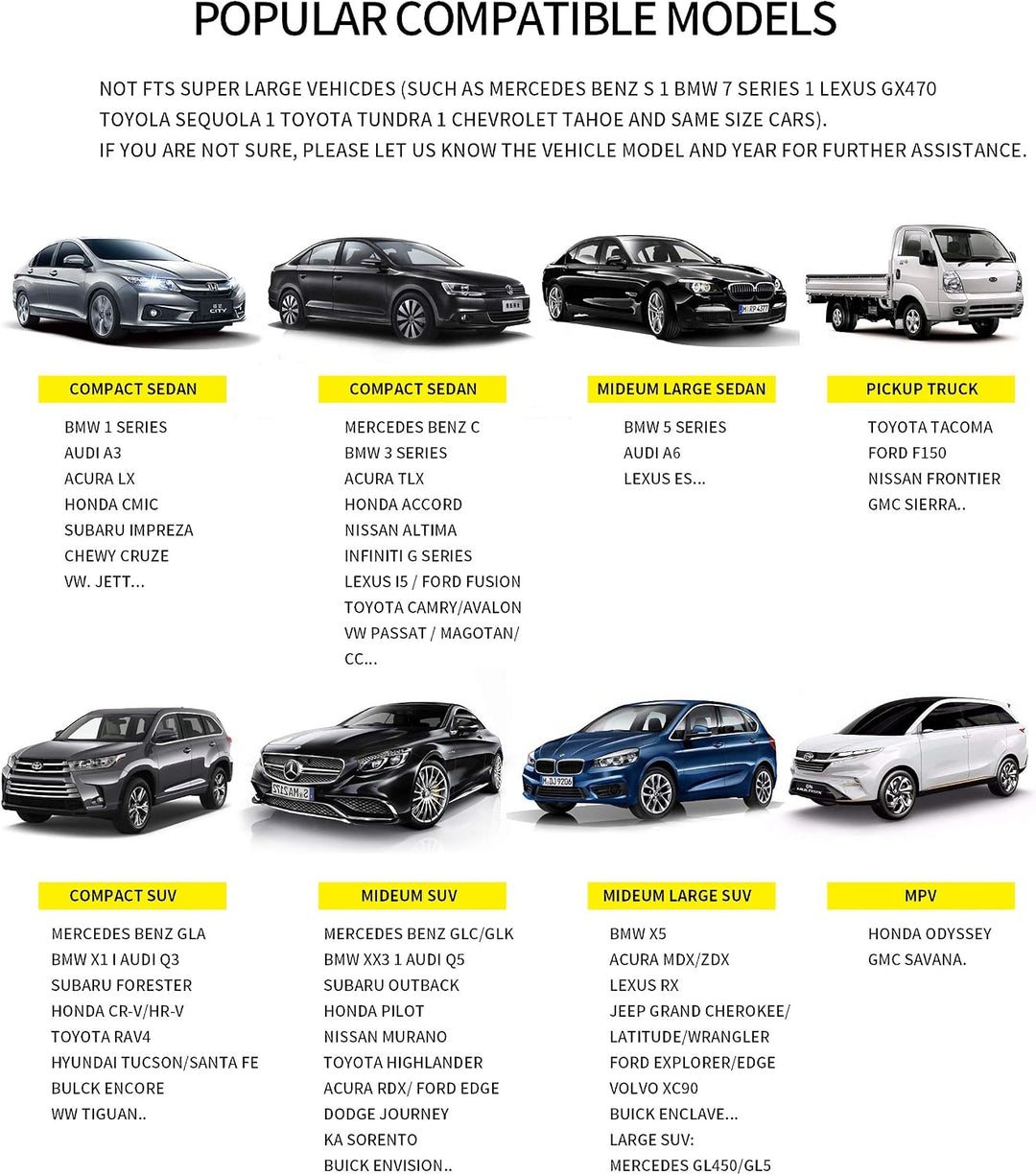 kingphenix Premium-PU-Autositzbezug, Vordersitzschutz, funktioniert mit 95% Aller Fahrzeuge, gepolst