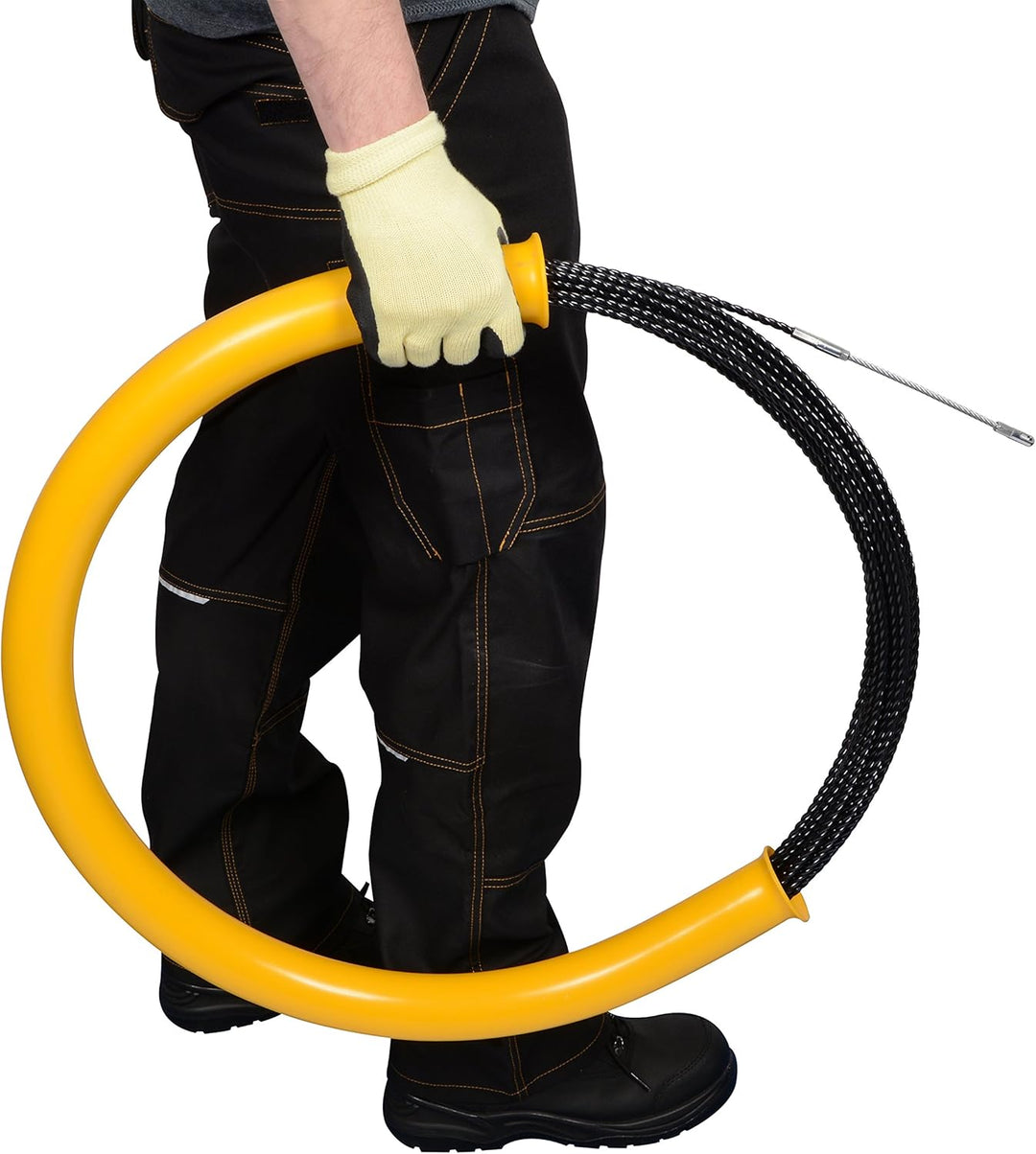 C.K Robust Flexibel POM Kabeleinziehhilfe Elektrische 30m, Elektroinstallation Einziehspirale, Elekt
