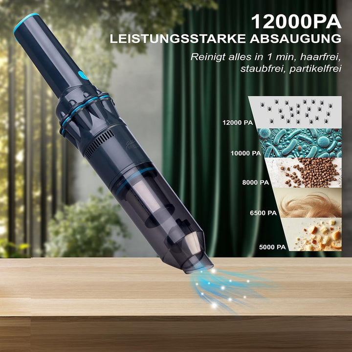 Sichler Haushaltsgeräte Akkusauger: Akku Zyklon Hand-& Bodenstaubsauger, 16KPa, HEPA-Filter (Zyklon