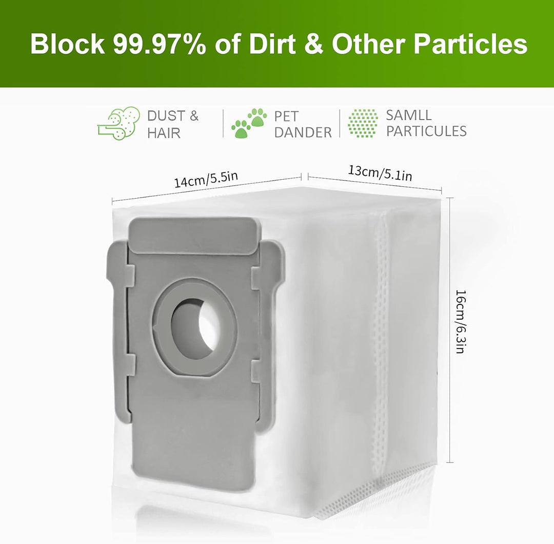 KGC 10 Stück Staubsaugerbeutel kompatibel mit iRobot Roomba i7 i7+ i8 i8+ i3 i3+ j7+ s9+ i4, Ersatz