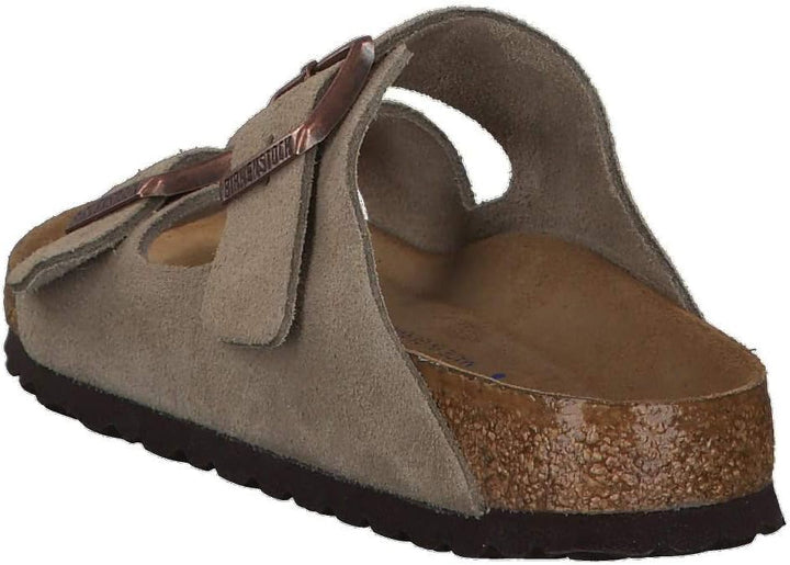 BIRKENSTOCK Arizona Pantoletten/Clogs Kind Marine Pantoffel 36 EU Taupe, 36 EU Schmal Taupe