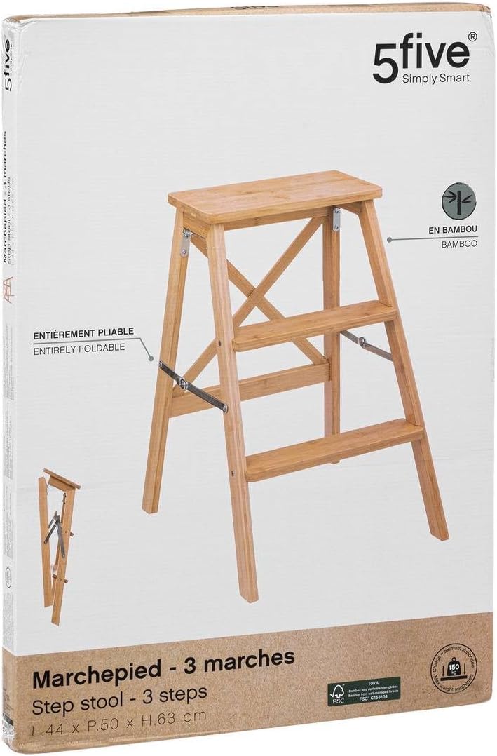 5five - trittstufe 3 Stufen Bambus