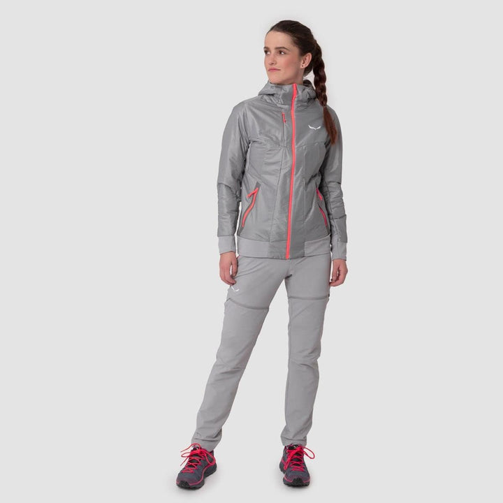 Salewa Damen Pedroc Hyb. Twr W Hood Jkt. Jacke 34 Alloy/6080, 34 Alloy/6080