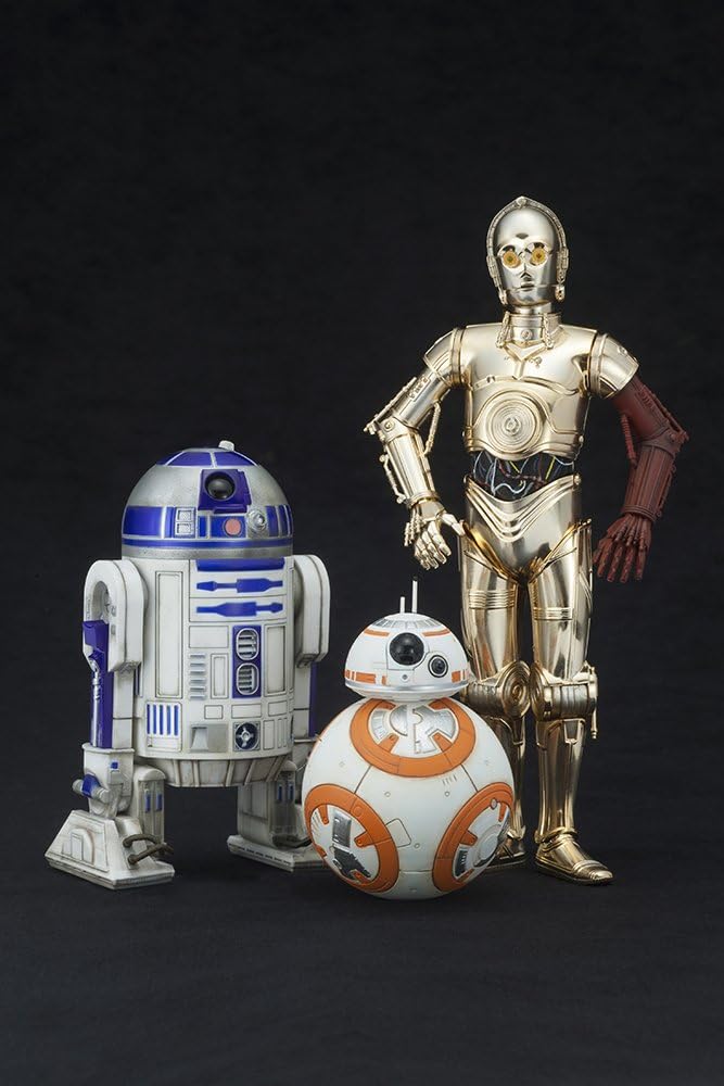 Kotobukiya Star Wars - Episode Vii: C-3Po + R2-D2 + Bb-8 (3 Pack) PVC Statues (1/10)