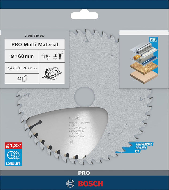 Bosch Accessories Bosch Professional 1x Kreissägeblatt Multi Material (für Multimaterial, Sägeblatt