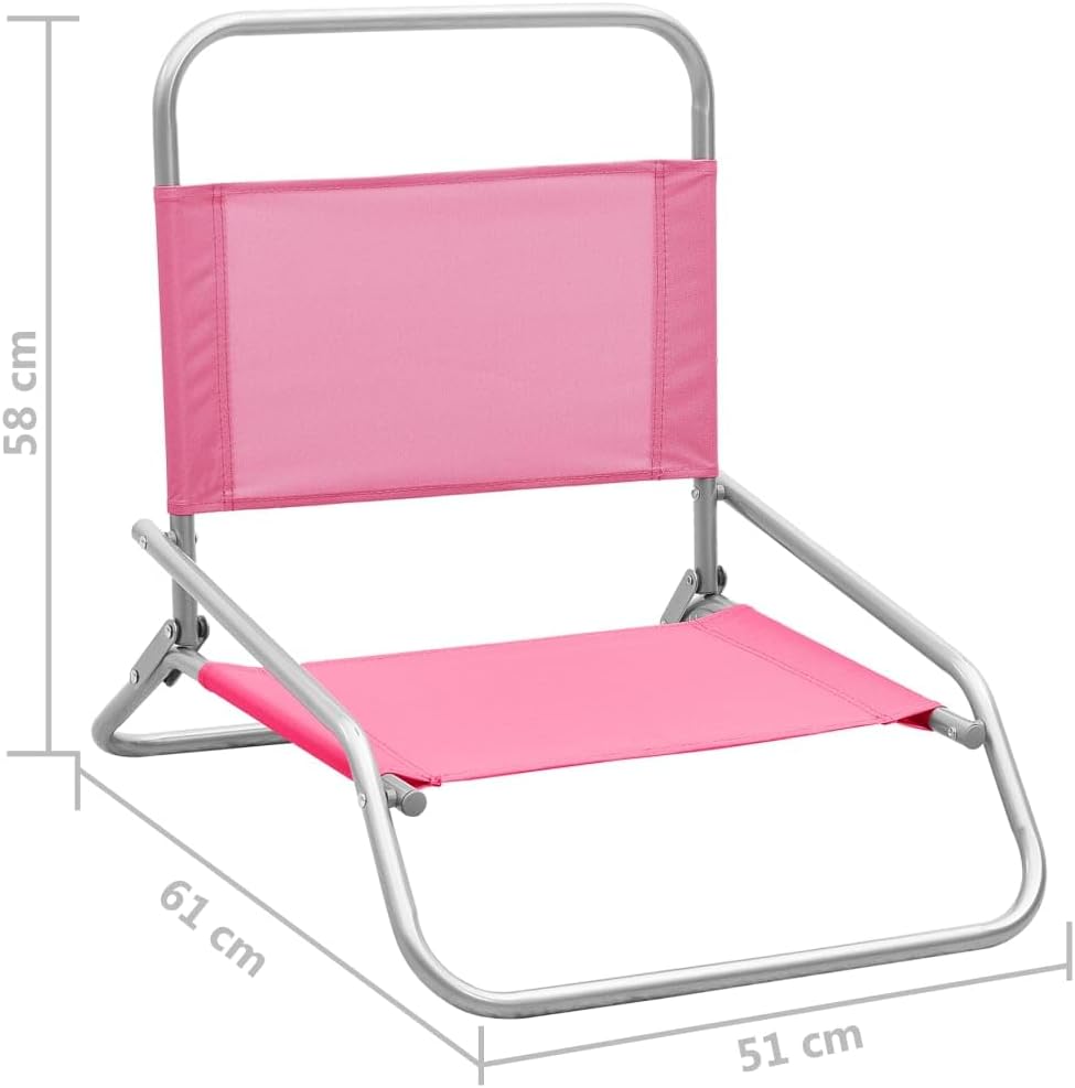 vidaXL 2X Strandstuhl Klappbar Klappstuhl Campingstuhl Faltstuhl Stuhl Stühle Gartenstuhl Anglerstuh