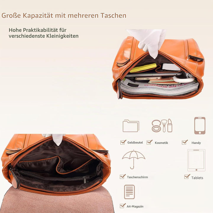 NICOLE&amp;DORIS Mode Damen Rucksack Henkeltaschen Schulrucksack Reisen Daypacks Outdoor Tasche Weich PU