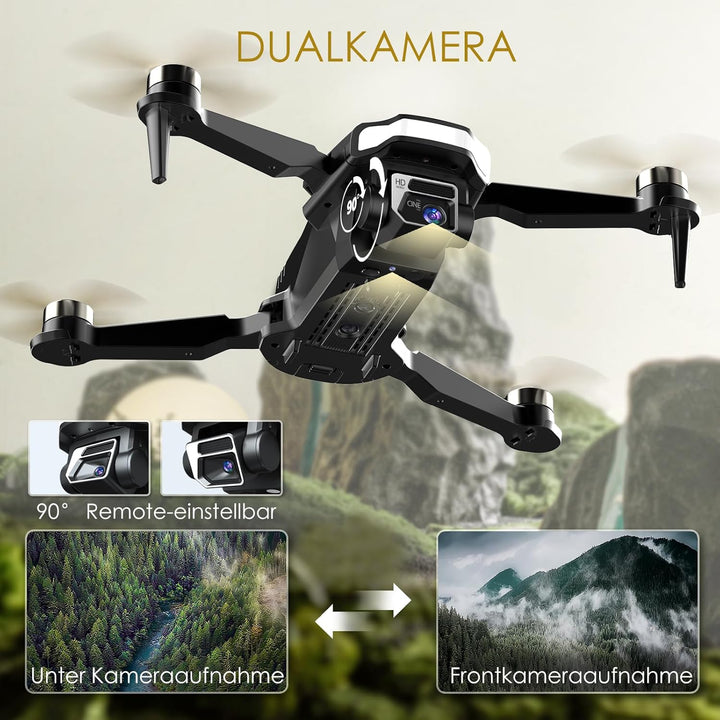 Robuster bürstenloser Motor-Drohne mit Kamera für Anfänger, CHUBORY A68 WiFi FPV Quadcopter mit 2K H