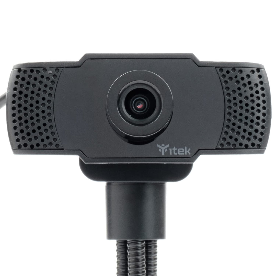 itek Webcam W300 Full HD 1080p mit Mikrofon & Stativ – USB-Plug & Play, 30 fps, ideal für Video-Call