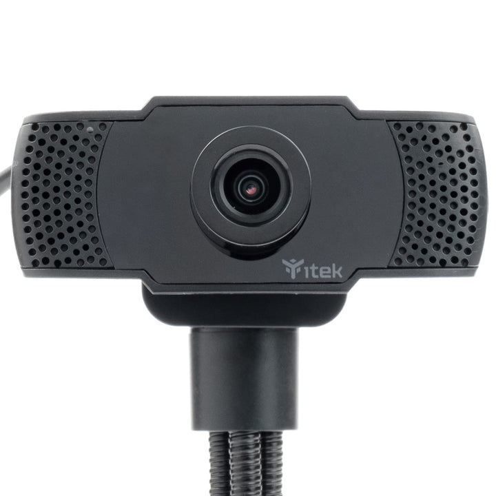 itek Webcam W300 Full HD 1080p mit Mikrofon & Stativ – USB-Plug & Play, 30 fps, ideal für Video-Call