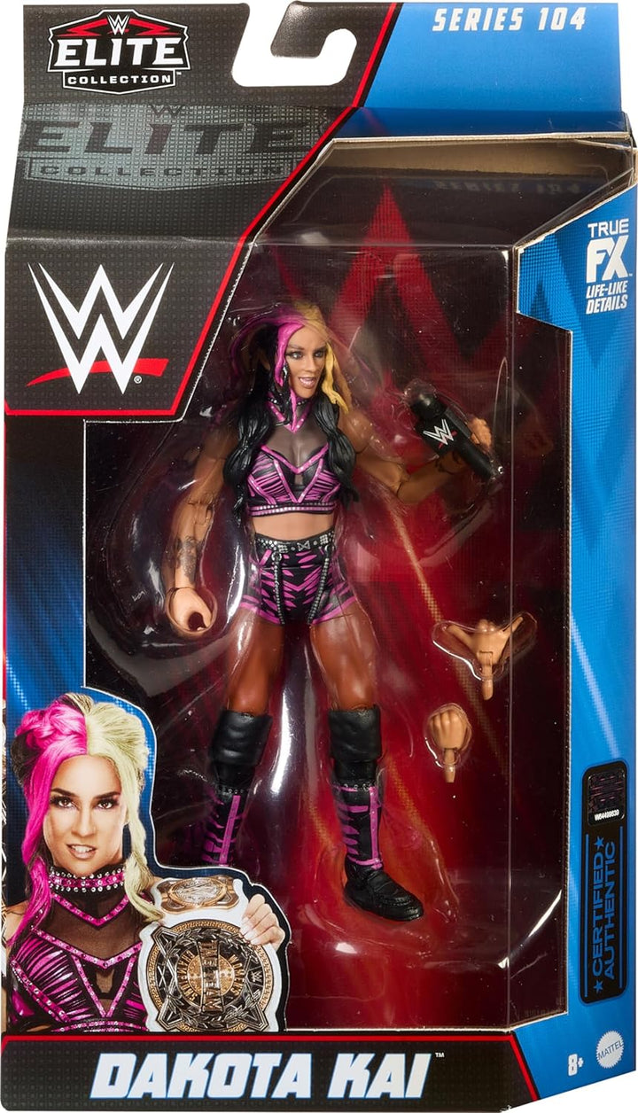 WWE Dakota Kai Elite Collection Actionfigur mit Zubehör, Artikulation & lebensechten Details, Sammel
