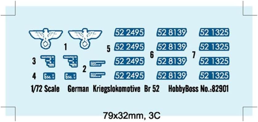 Hobby Boss 82901 Modellbausatz German Kriegslokomotive BR-52