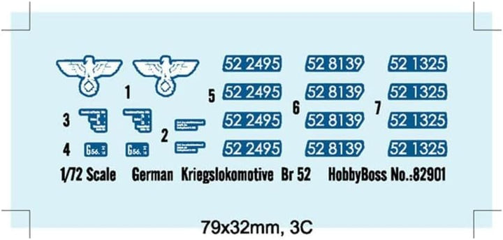 Hobby Boss 82901 Modellbausatz German Kriegslokomotive BR-52