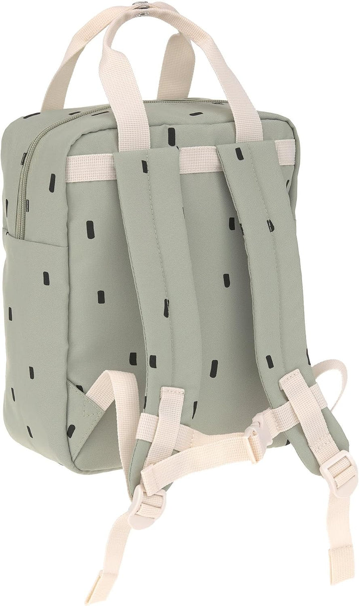 LÄSSIG Kindergartenrucksack Mini Square 7L Happy Prints Light Olive, Happy Prints Light Olive
