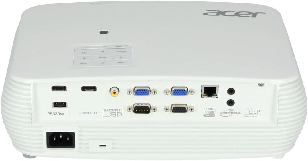 Acer P5330W DLP Beamer (WXGA (1.280 x 800 Pixel) 4.500 ANSI Lumen, 20.000:1 Kontrast, 3D, Keystone,